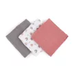 Petite&Mars Bambusz muszlin 3db-os pelenka szett, Moussy Rose Rainbows, 68 x 68 cm