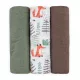 Petite&Mars Bambusz muszlin 3db-os pelenka szett Moussy Forest Fox 68 x 68 cm