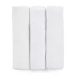 Petite&Mars Bambusz muszlin 3db-os pelenka szett, Moussy Total White, 68 x 68 cm