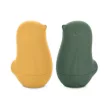 Petite&Mars Szilikon fürdőjáték, Love birds, Ochre - Green, 6 hó+