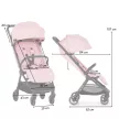 Petite&Mars Sport babakocsi Zip - Silky Rose