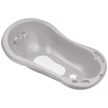   Maltex Kád leeresztő dugóval és csúszásgátló betéttel Zebra 84 cm - Szürke