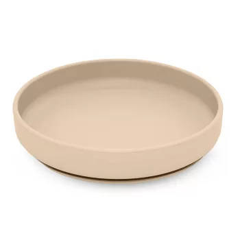   Petite&Mars Szilikon tányér tapadókoronggal, Take&Match, Desert Sand, 6 hó+