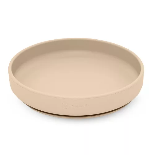 Petite&Mars Szilikon tányér tapadókoronggal, Take&Match, Desert Sand, 6 hó+
