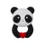 Akuku Szilikon rágóka – Panda