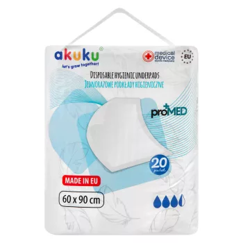 Akuku proMED higiéniai alátét 60×90 cm (20 db)