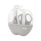 Akuku Babaápoló szett, alma alakú tokban – Szürke