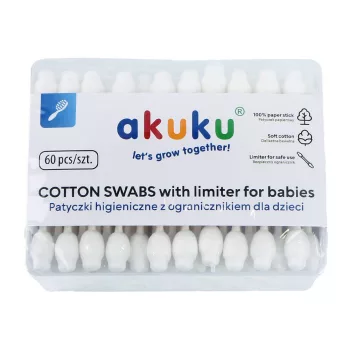 Akuku Baba fültisztító pálcika limiterrel