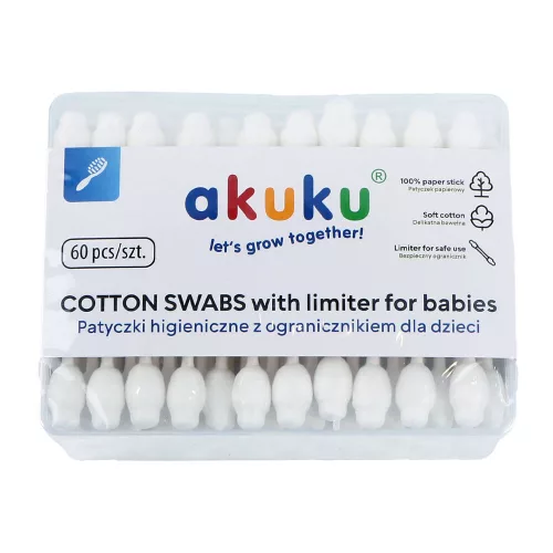 Akuku Baba fültisztító pálcika limiterrel