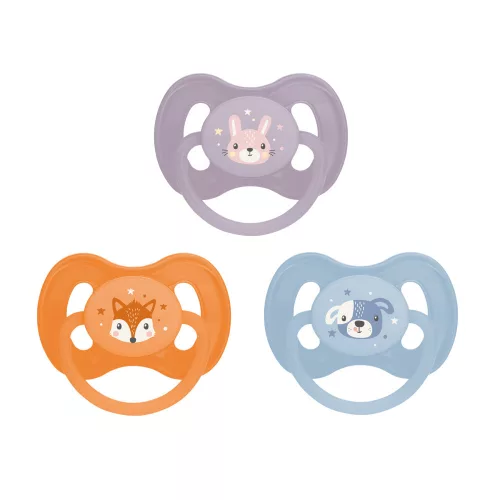 Canpol babies Kaucsuk cseresznye alakú cumi CUTE ANIMALS 0-6hó 1db