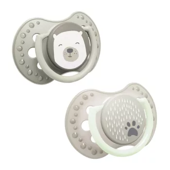 LOVI Mini nyugtató cumi Buddy Bear 0-2hó 2db