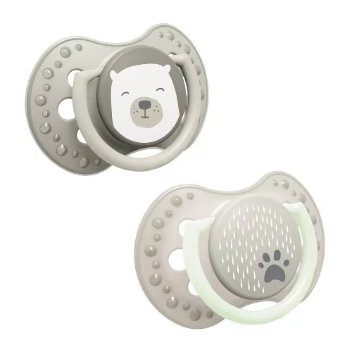LOVI Mini nyugtató cumi Buddy Bear 0-2hó 2db