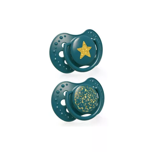 LOVI Dinamikus nyugtatócumi Stardust 0-3hó 2db - zöld