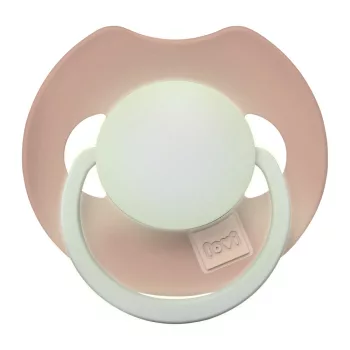   LOVI Világító dinamikus szilikon cumi PRIME 0-6hó 1db - Blush