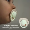 LOVI Világító dinamikus szilikon cumi PRIME 6-18hó 2db - Ivory/Blush