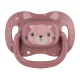 Canpol babies Szilikon szimmetrikus cumi, 6-18hó, 1db, CUTE ANIMALS - pink