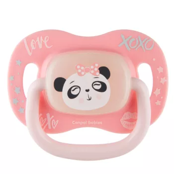   Canpol babies Szilikon cseresznye alakú cumi EXOTIC ANIMALS 0-6hó - panda