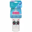 Canpol babies Cseppmentes sport itatópohár, szilikon szívószállal, 350 ml, HELLO LITTLE - piros