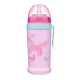 Canpol babies Cseppmentes itatópohár, szilikon szívószállal, 350 ml, BUTTERFLY - rózsaszín
