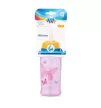 Canpol babies Cseppmentes itatópohár, szilikon szívószállal, 350 ml, BUTTERFLY - rózsaszín