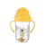 Canpol babies Súlyozott szívószálas cseppmentes itatópohár, 270ml, 6hó+, EXOTIC ANIMALS - sárga