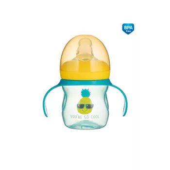   Canpol babies Gyakorló itatópohár szilikon szeleppel, 150 ml, SO COOL - türkiz