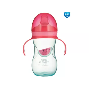   Canpol babies Gyakorló itatópohár szilikon szeleppel, 270 ml, SO COOL - rózsaszín