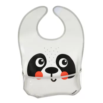 Canpol babies Szilikon előke zsebbel, BabiesBoo, panda