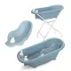 Lorelli kád leeresztő dugóval, babatartóval 88 cm + kádállvány - Nordic Blue