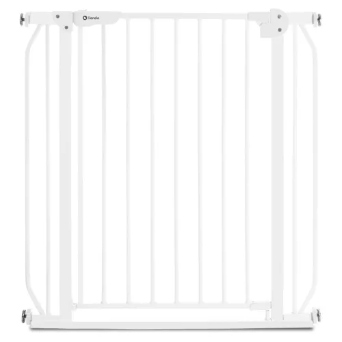 Lionelo Truus Slim biztonsági ajtórács - White (75-105 cm) 2 db toldóval
