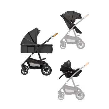 Lionelo Amber 3in1 multifunkciós babakocsi - Grey Graphite