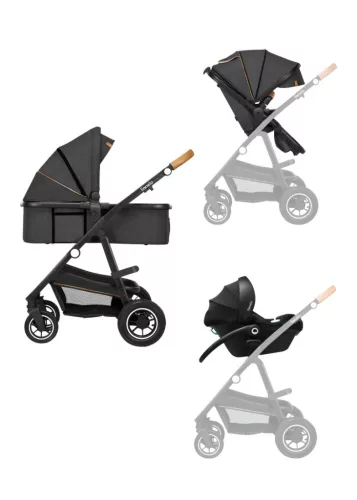Lionelo Amber 3in1 multifunkciós babakocsi - Grey Graphite