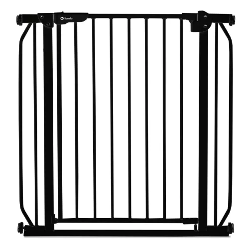 Lionelo Truus Slim biztonsági ajtórács - Black Onyx (75-105 cm) 2 db toldóval