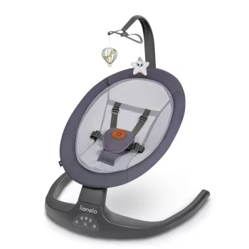   Lionelo Ralf elektromos pihenőszék és hinta - Grey Graphite