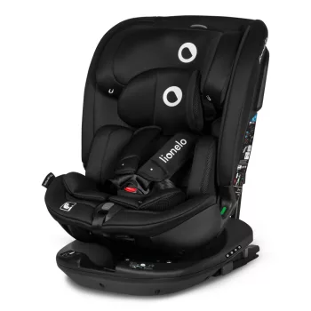   Lionelo Bastiaan RWF I-Size 360°-ban forgatható ISOFIX gyermekülés (40-150 cm) - Black Carbon