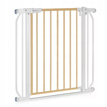   Lionelo Truus Slim biztonsági ajtórács - White Natural (75-105 cm) 2 db toldóval