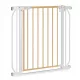 Lionelo Truus Slim biztonsági ajtórács - White Natural (75-105 cm) 2 db toldóval