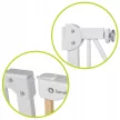 Lionelo Truus Slim biztonsági ajtórács - White Natural (75-105 cm) 2 db toldóval