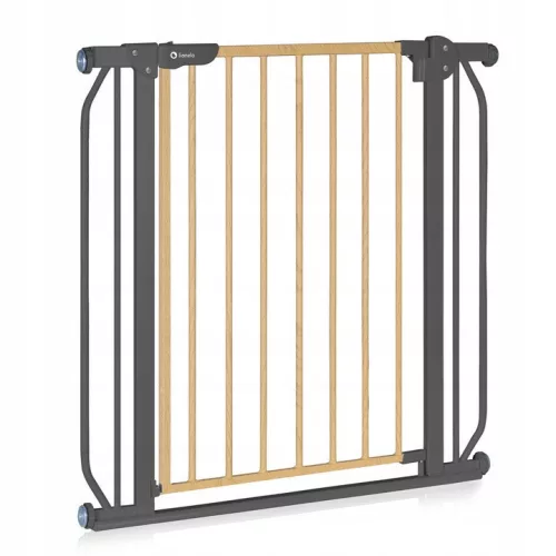 Lionelo Truus Slim biztonsági ajtórács - Grey Graphite (75-105 cm) 2 db toldóval
