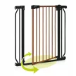 Lionelo Truus Slim biztonsági ajtórács - Carbon Natural (75-105 cm) 2 db toldóval