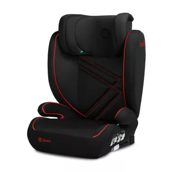   Lionelo Hugo i-Size Isofix gyerekülés (100-150 cm) - Black Red