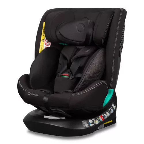 Lionelo Bastiaan One I-Size 360°-ban forgatható ISOFIX gyermekülés (40-150 cm) - Black Carbon