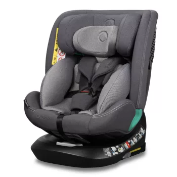   Lionelo Bastiaan One I-Size 360°-ban forgatható ISOFIX gyermekülés (40-150 cm) - Grey Stone