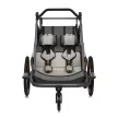 Lionelo Cama 2in1 kerékpár utánfutó és babakocsi - Grey Graphite