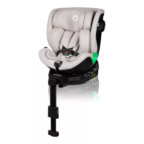 Lionelo Harmony I-Size 360°-ban forgatható ISOFIX gyermekülés - Beige Sand Bamboo