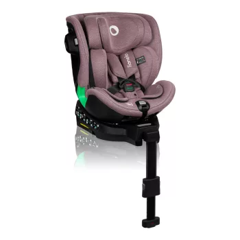   Lionelo Harmony I-Size 360°-ban forgatható ISOFIX gyermekülés - Pink Mauve Bamboo