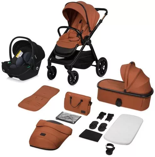 Lionelo Layla 3in1 Multifunkciós babakocsi - Brown Rust