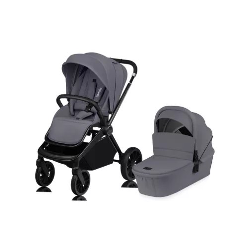 Lionelo Mika Plus 2in1 Multifunkciós babakocsi - Grey Stone