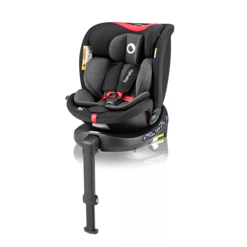 Lionelo Navy I-Size 360° forgatható ISOFIX gyermekülés 40-150cm - Black Red