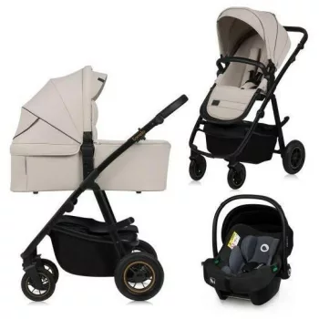   Lionelo Amber Plus 3in1 multifunkciós babakocsi - Beige Sand